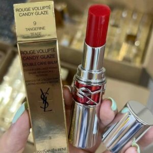 Son YSL Rouge Volupte Candy Glaze 9 Tangerine Tease - Màu Đỏ Tươi Ánh Cam - Image 7