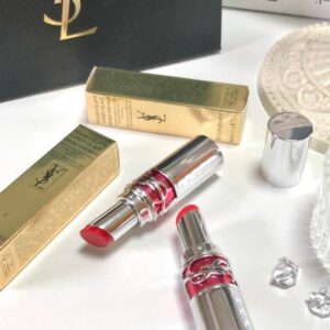 Son YSL Rouge Volupte Candy Glaze 9 Tangerine Tease - Màu Đỏ Tươi Ánh Cam - Image 6