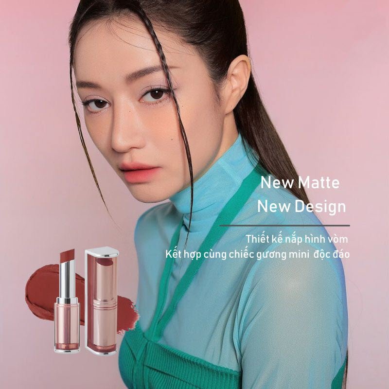 Son 3CE Blur Matte Lipstick Newtro Wave - Màu Đỏ Lạnh - Image 4