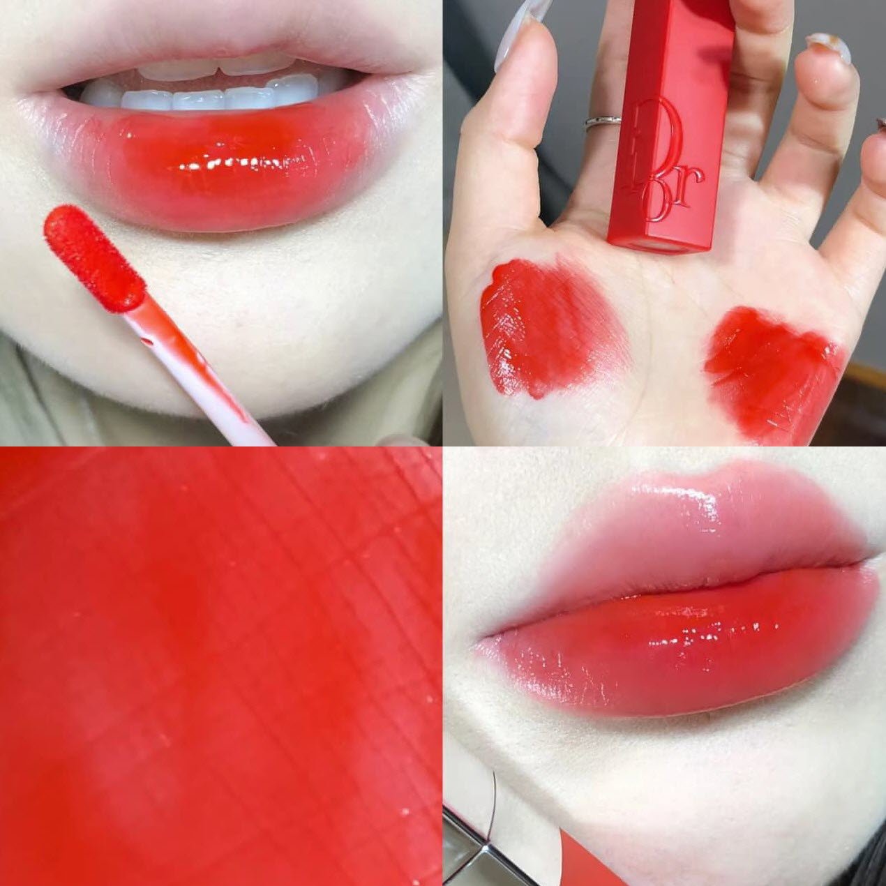 Son Dior Addict Lip Tint 561 Natural Poppy - Màu Đỏ Cam - Image 3
