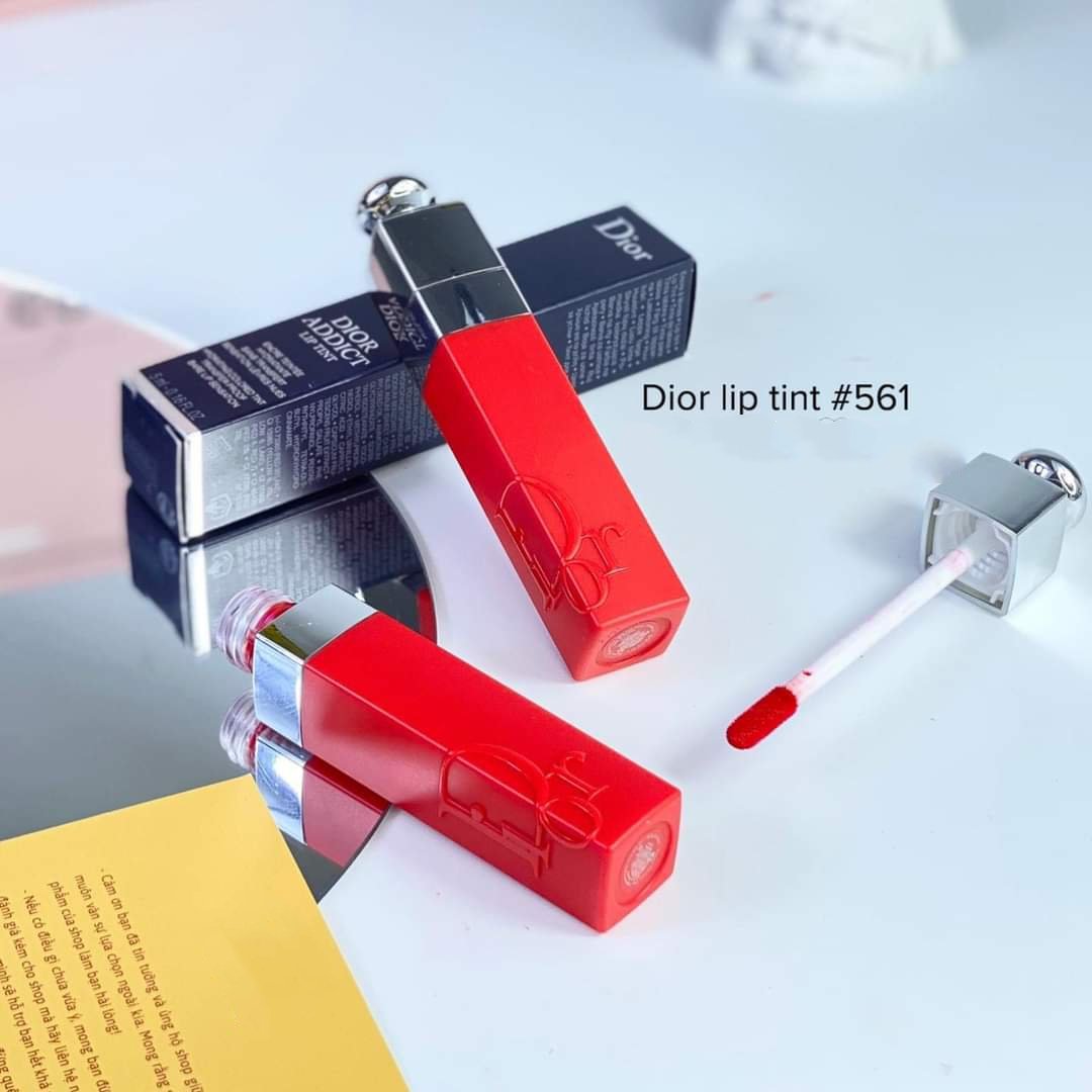 Son Dior Addict Lip Tint 561 Natural Poppy - Màu Đỏ Cam - Image 5