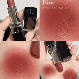 Son Dior Rouge Matte 720 Icóne - Màu Đỏ Hồng Đất - Image 3