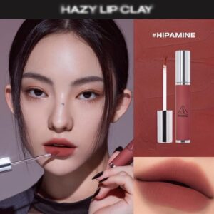 Son Kem Lì 3CE Hazy Lip Clay Hipamine - Màu Đỏ Đất - Image 4