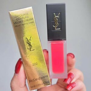 Son YSL Tatouage Couture Velvet Cream 202 Coral Symbol - Màu Đỏ San Hô - Image 5