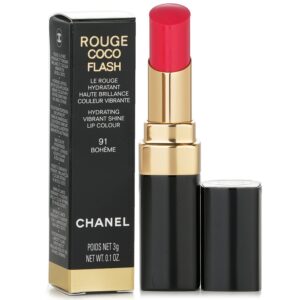 Son Chanel Rouge Coco Flash Hydrating Vibrant Shine Lip Colour 91 Boheme - Màu Hồng Đỏ - Image 7