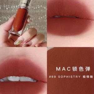 Son Kem MAC Locked Kiss Ink 24HR Lipcolour 69 Sophistry - Màu Đỏ Nâu - Image 3