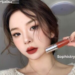 Son Kem MAC Locked Kiss Ink 24HR Lipcolour 69 Sophistry - Màu Đỏ Nâu - Image 4