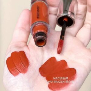 Son Kem MAC Locked Kiss Ink 24HR Lipcolour 92 Brazen - Màu Đỏ Cam Gạch - Image 3