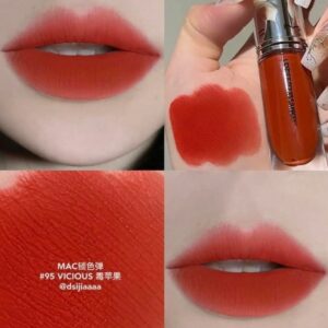Son Kem MAC Locked Kiss Ink 24HR Lipcolour 95 Vicious - Màu Đỏ Cam - Image 3