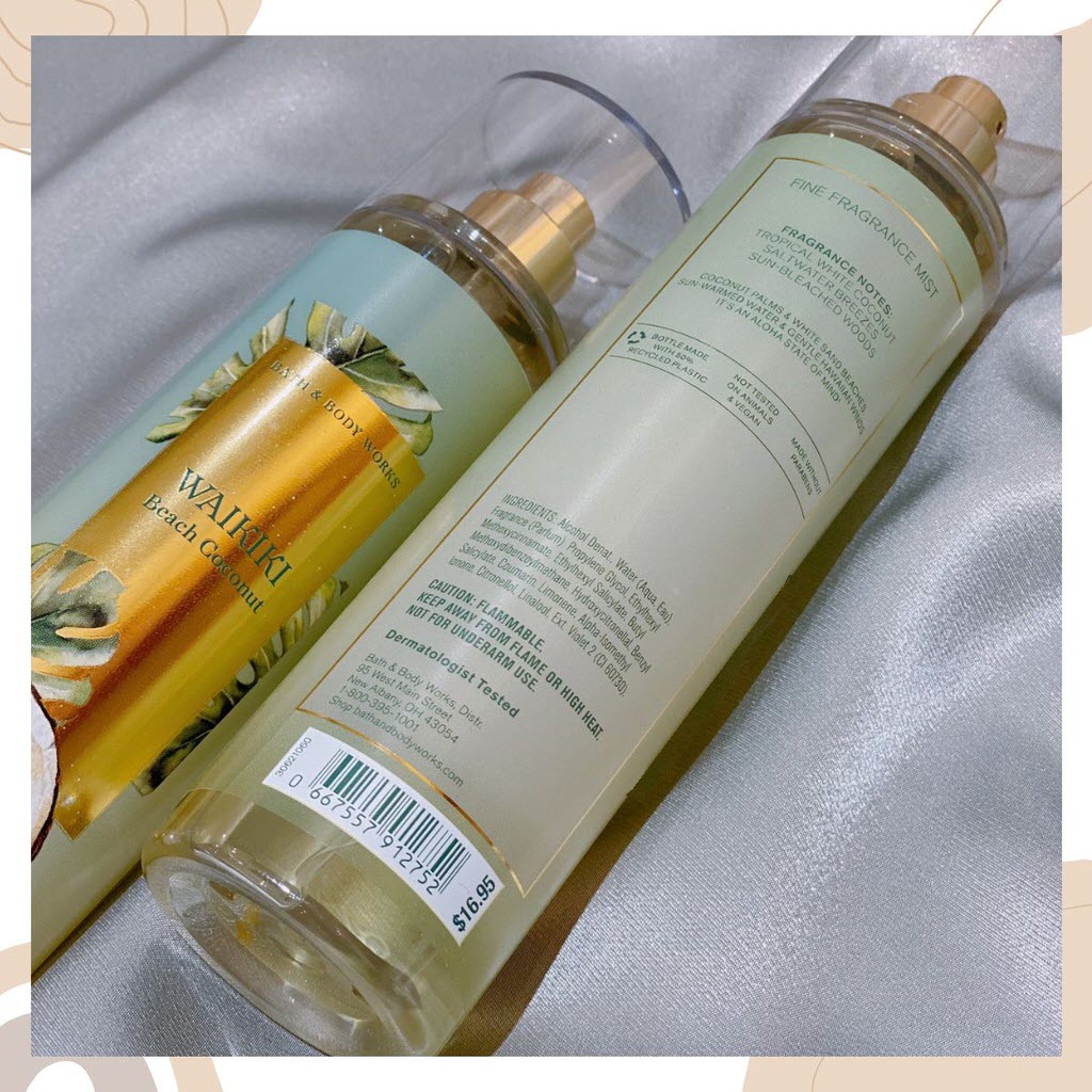 Body Mist Bath And Body Works Waikiki Beach Coconut - Image 4