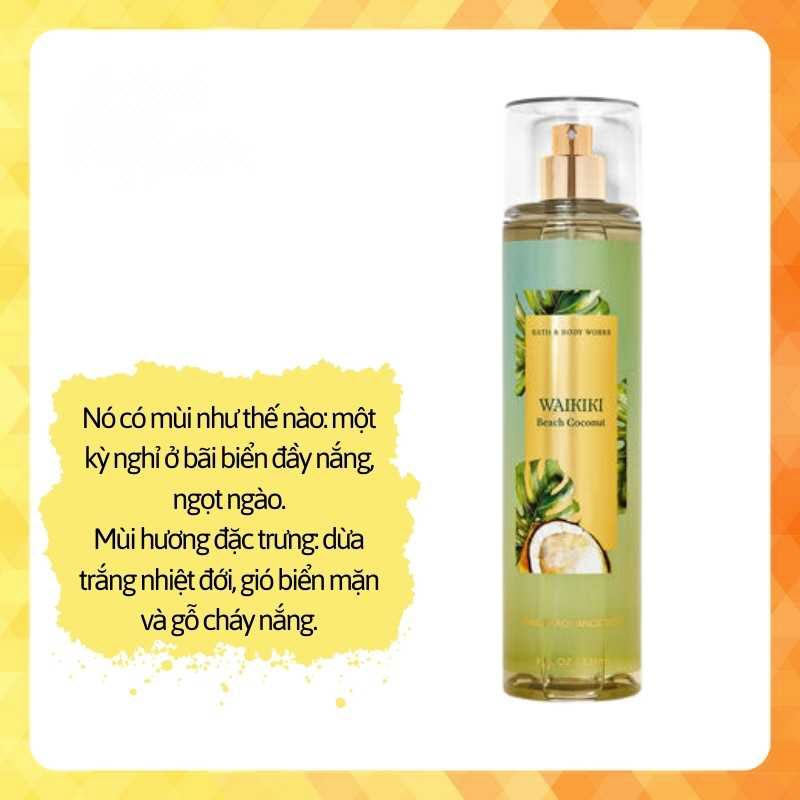 Body Mist Bath And Body Works Waikiki Beach Coconut - Image 5