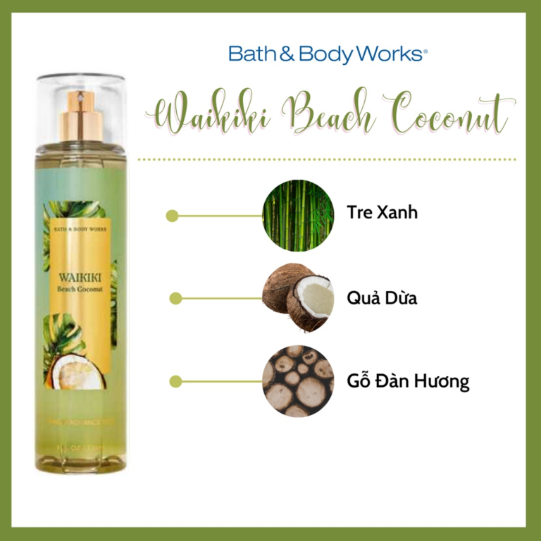 Body Mist Bath And Body Works Waikiki Beach Coconut - Image 2
