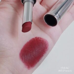 Son MAC Locked Kiss 24HR Lipstick 85 Poncy - Màu Đỏ Rượu - Image 3