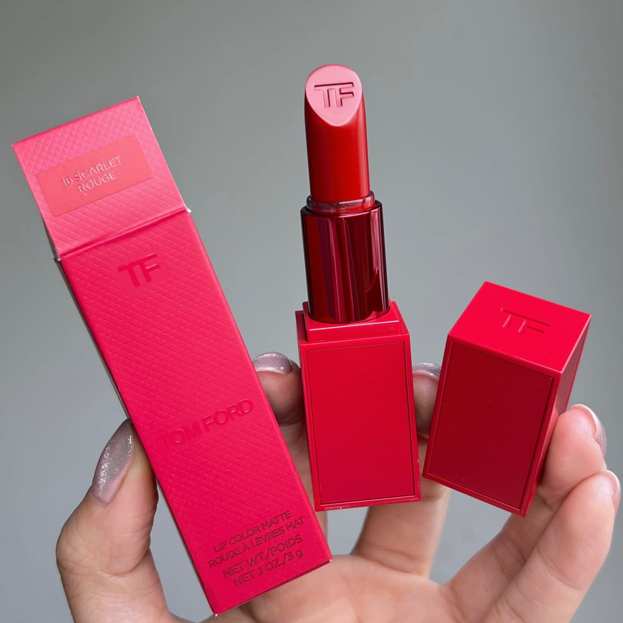 Son Tom Ford Lip Color Matte Limited Edition 16 Scarlet Rouge Vỏ Đỏ Mới Nhất - Màu Đỏ Thuần - Image 7