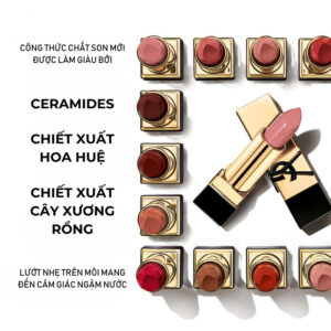 Son YSL Rouge Pur Couture Caring Satin Lipstick N7 Desire Rose - Màu Hồng Cánh Hoa - Image 3