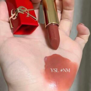 Son YSL Rouge Pur Couture Caring Satin Lipstick NM Nu Muse Limited Edition - Màu Cam Đất - Image 3