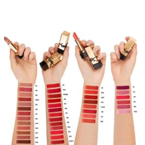 Son YSL Rouge Pur Couture Caring Satin Lipstick R10 Epportless Vermillion - Màu Hồng Đỏ - Image 5