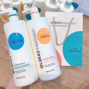Combo Gội Xả Olexrs Argan Oil Collagen Hair Salon 500ml Cho Tóc Khô Hư Tổn - Image 5