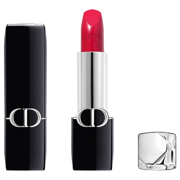 Son Dior Rouge Dior Satin Lipstick 766 Rose Harpers - Hồng Sen Ánh Đỏ - Image 8