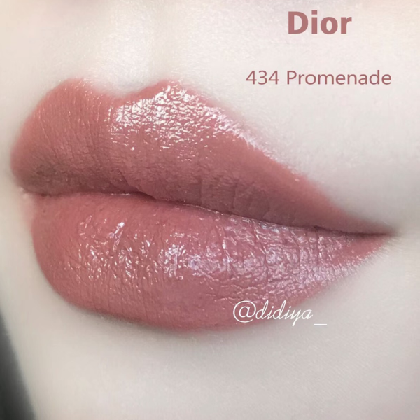 Son Dior Rouge Dior Satin Lipstick 434 Promenade - Màu Hồng Cam Nâu - Image 2