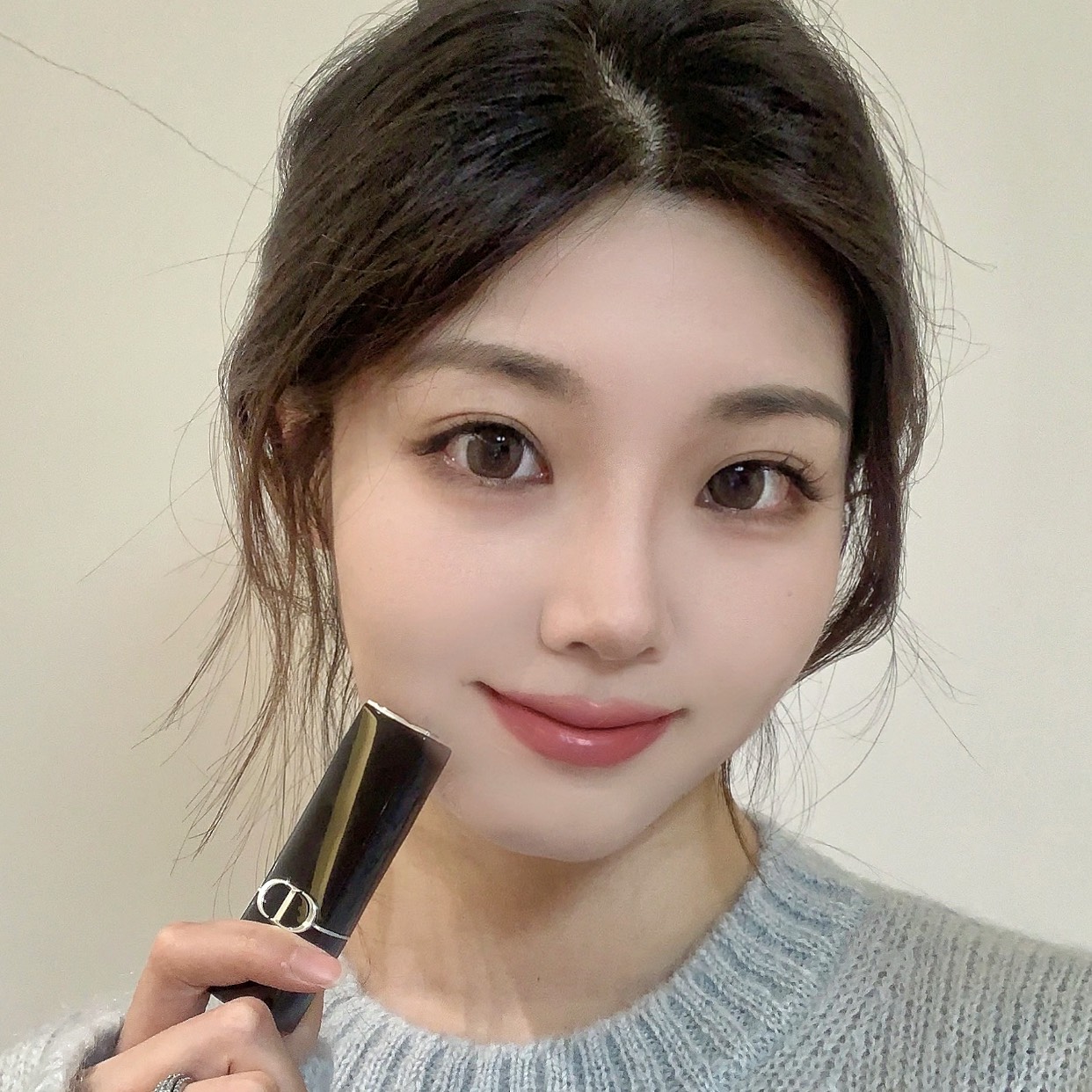 Son Dior Rouge Dior Satin Lipstick 434 Promenade - Màu Hồng Cam Nâu - Image 3