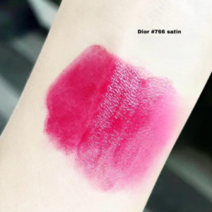 Son Dior Rouge Dior Satin Lipstick 766 Rose Harpers - Hồng Sen Ánh Đỏ - Image 3