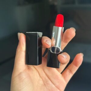 Son Dior Rouge Dior Velvet Finish 999 - Màu Đỏ Tươi - Image 6