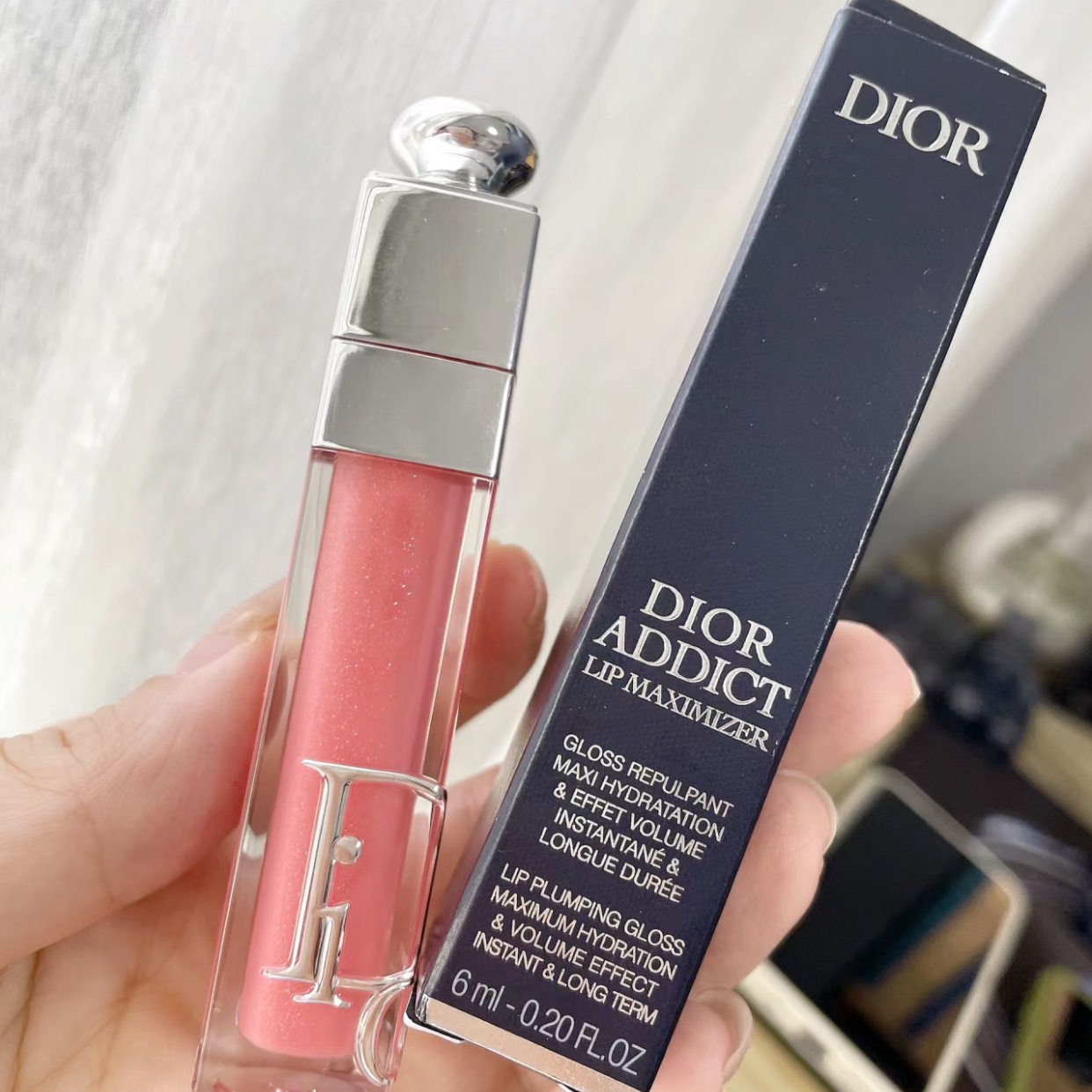Son Dưỡng Dior Addict Lip Maximizer 030 Shimmer Rose - Màu Hồng Cánh Hoa - Image 6