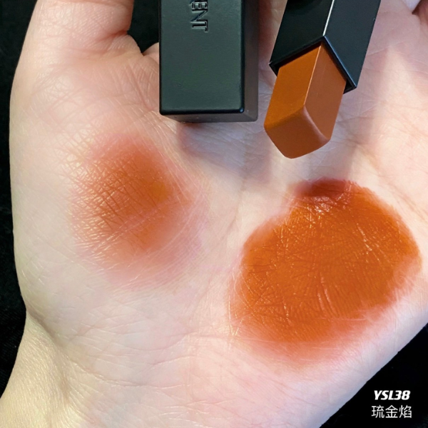 Son YSL Rouge Pur Couture The Slim 38 Flaming Rouge - Màu Cam Sữa - Image 4