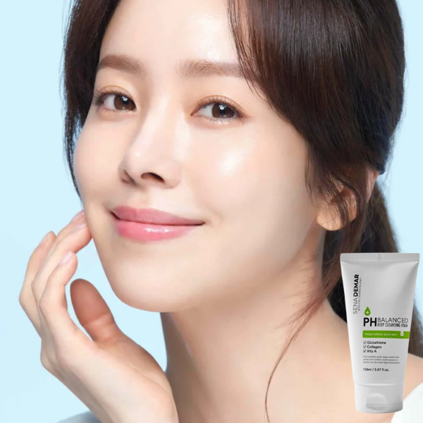 Sữa Rửa Mặt SenaDemar PH Balanced Deep Cleansing Foam 150ml - Image 9