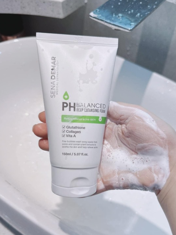 Sữa Rửa Mặt SenaDemar PH Balanced Deep Cleansing Foam 150ml