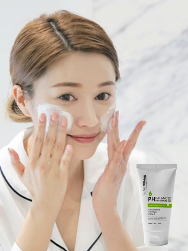 Sữa Rửa Mặt SenaDemar PH Balanced Deep Cleansing Foam 150ml
