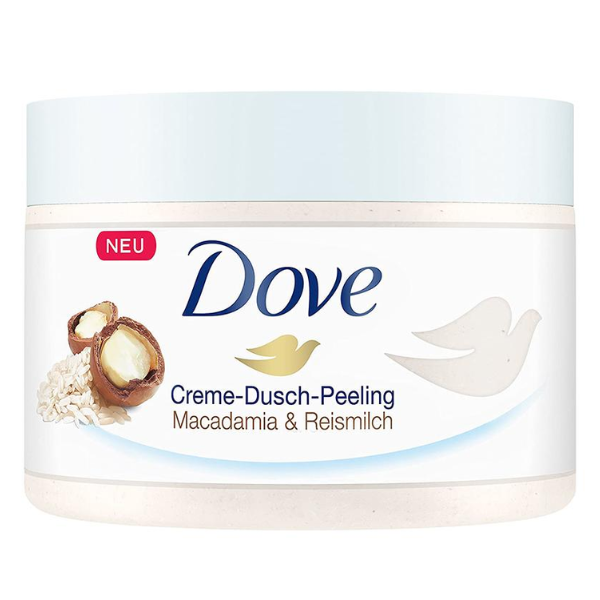 Tẩy tế bào chết body Dove Crushed Macadamia & Rice Milk Scent Exfoliating Body Polish