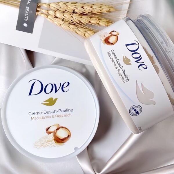 Tẩy tế bào chết body Dove Crushed Macadamia & Rice Milk Scent Exfoliating Body Polish - Image 2