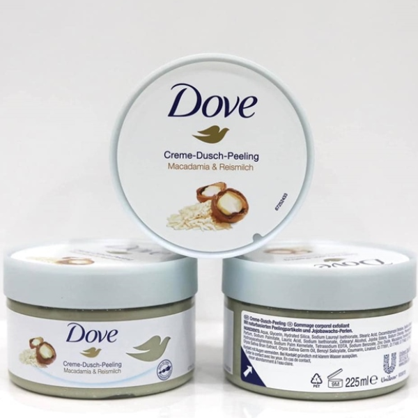 Tẩy tế bào chết body Dove Crushed Macadamia & Rice Milk Scent Exfoliating Body Polish - Image 8