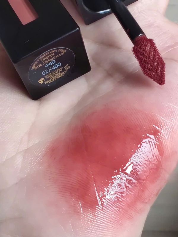 Son Kem YSL Vinyl Cream Lip Stain 440 Rose Player - Màu Hồng Nude - Image 4