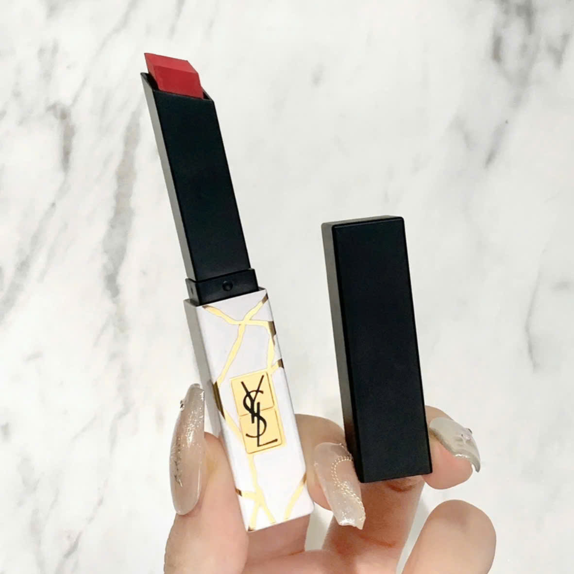 Son YSL The Slim Collector 1966 Rouge Libre Limited Edition – Màu Đỏ Gạch - Image 6