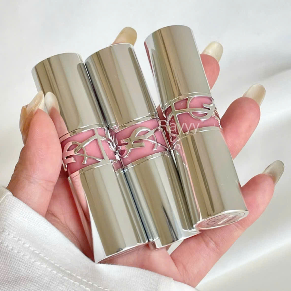 Son Dưỡng Yves Saint Laurent YSL Loveshine Caring Lipstick 154 Love Berry - Màu Hồng Berry - Image 7
