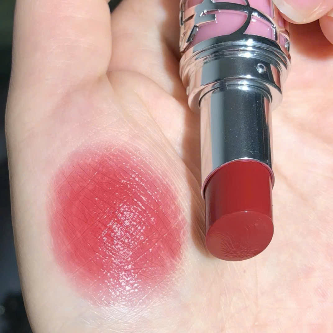 Son Dưỡng Yves Saint Laurent YSL Loveshine Caring Lipstick 154 Love Berry - Màu Hồng Berry - Image 4
