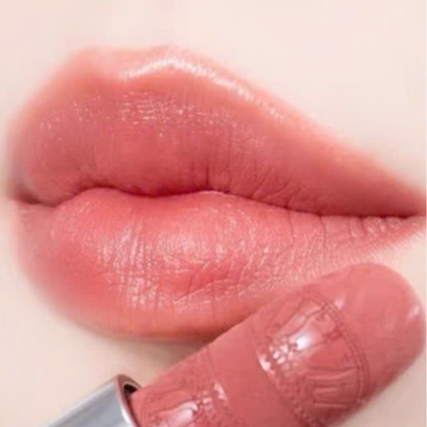 Son Dior Rouge Dior Lipstick Limited Edition Golden Case 284 Rose Bavarde Velvet - Màu Hồng Đất - Image 2