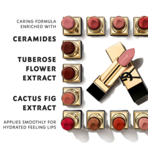 Son YSL Rouge Pur Couture Caring Satin Lipstick R1 Le Rouge Ruby - Màu Đỏ Tươi - Image 5