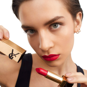 Son YSL Rouge Pur Couture Caring Satin Lipstick R1 Le Rouge Ruby - Màu Đỏ Tươi - Image 3