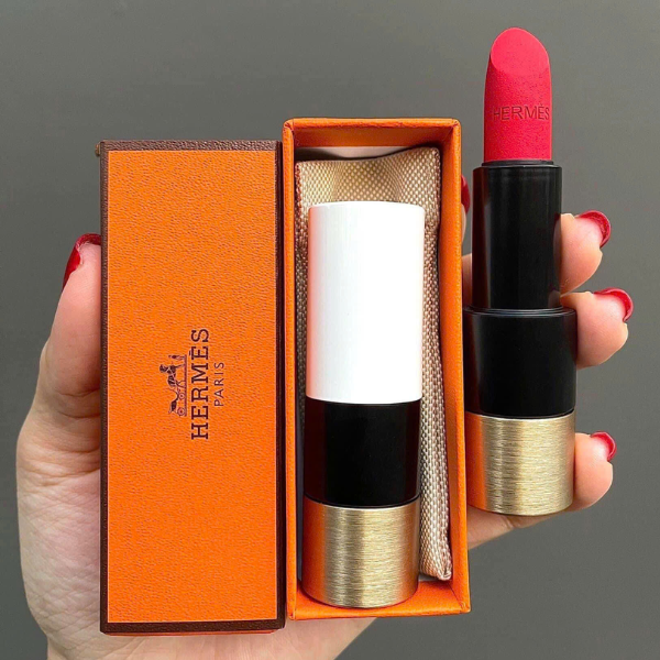 Son Hermès Matte 64 Rouge Casaque – Màu Đỏ Tươi - Image 6