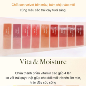 Son Kem Black Rouge Double Layer Over Velvet Ver 4 DL23 Pale Plum - Màu Tím Ánh Hồng - Image 4