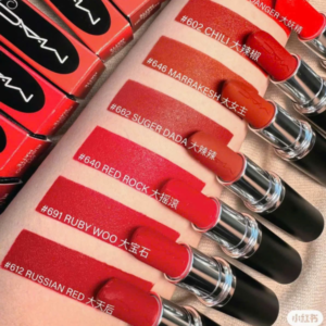 Son MAC Ximal Silky Matte 691 Ruby Woo - Màu Đỏ Ruby - Image 6
