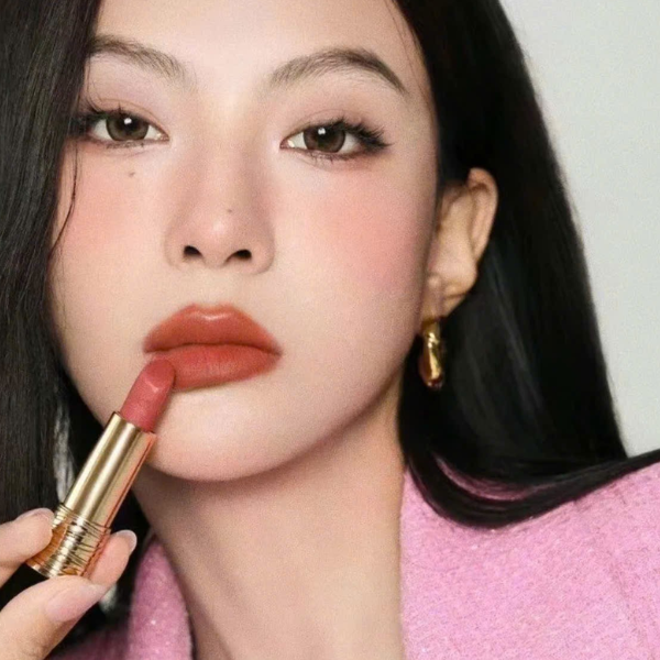 Son Lancôme L'Absolu Rouge Matte Lipstick 336 Melodrama - Màu Cam Cháy - Image 3