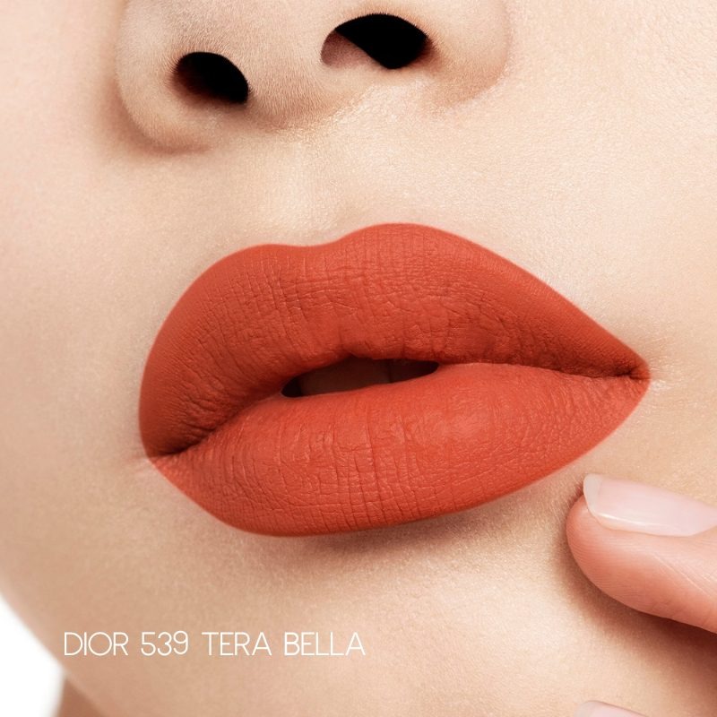 Son Dior Rouge Dior Couture Color Lipstick Velvet Finish 539 Terra Bella – Màu Đỏ Gạch Sang Trọng - Image 2