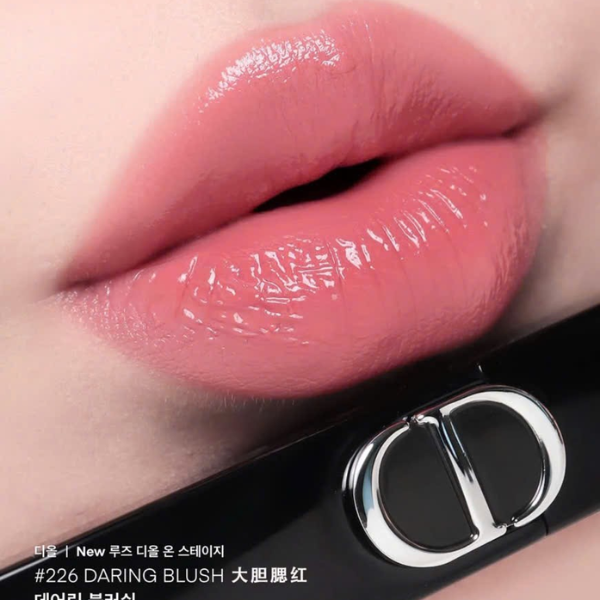 Son Dior Rouge Dior On Stage Lipstick 226 Daring Blush - Màu Hồng Cam Đào - Image 2