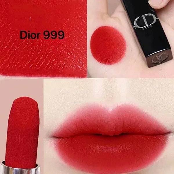 Son Dior Rouge Dior Limited Edition Lunar New Year Velvet 999 Bản Tết – Biểu Tượng Son Đỏ Quyền Lực - Image 2