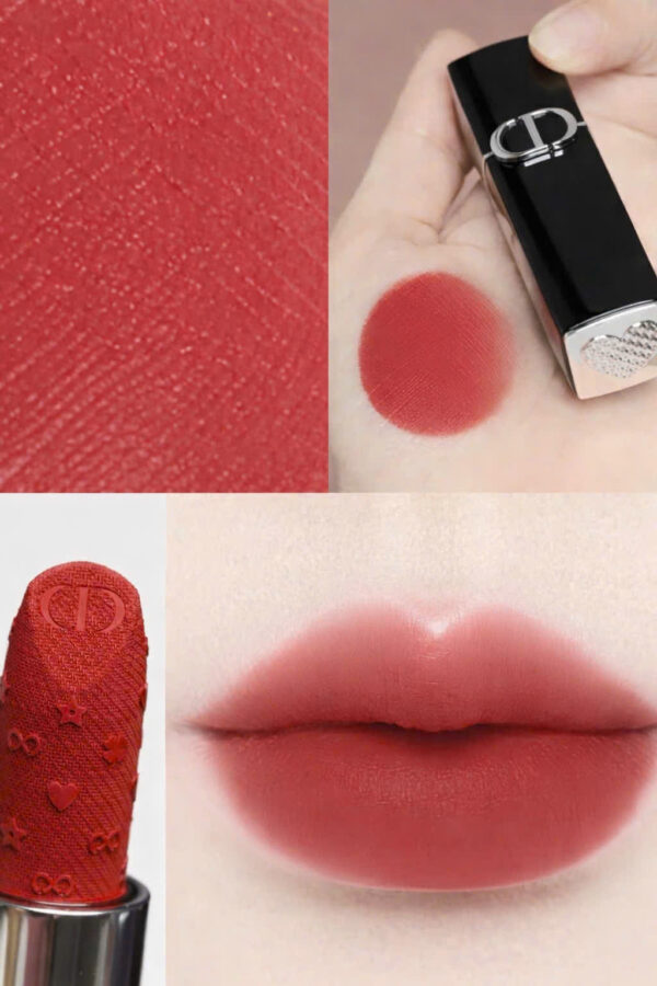 Son Dior Rouge Dior Couture Lipstick Velvet Limited Edition New Year 2026 Màu 802 Red Passion – Đỏ Gạch - Image 3